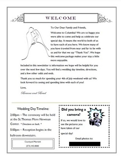 Wedding Welcome Letter Templates Altin Northeastfitness Co